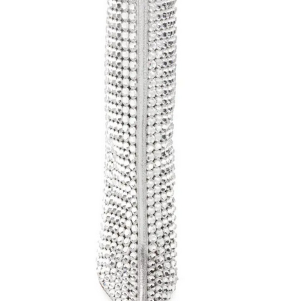 Azalea Wang Pointed Toe Bootie Laden With Glintin… - image 3